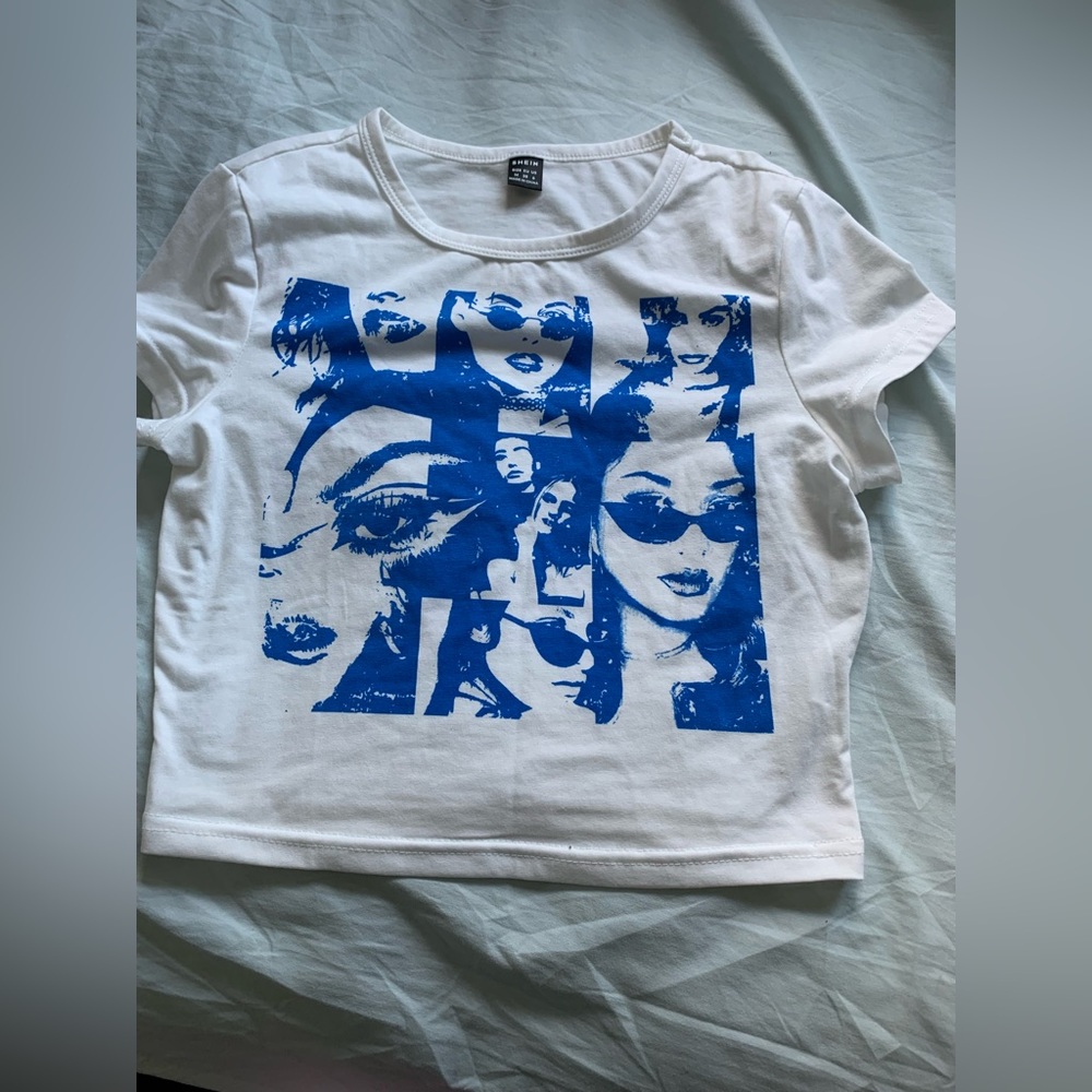 White face SHEIN shirt